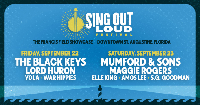 Sing Out Loud Festival: The Black Keys, Lord Huron, Mumford and Sons & Maggie Rogers - 2 Day Pass at Elle King Tickets